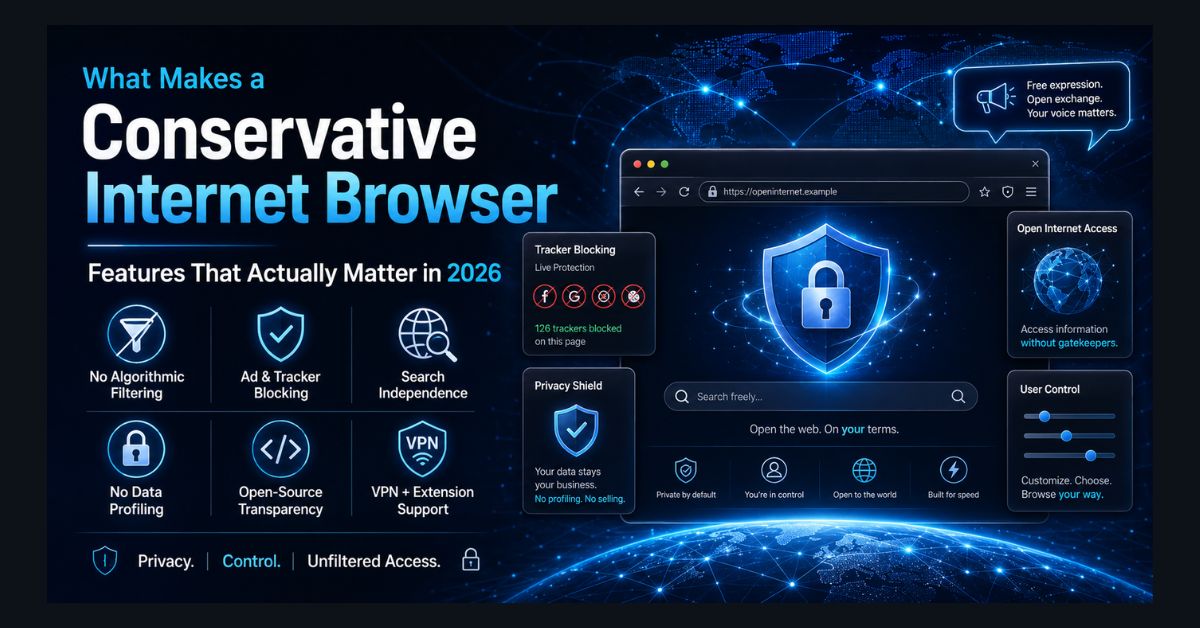 conservative internet browser