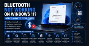 bluetooth not working windows 11