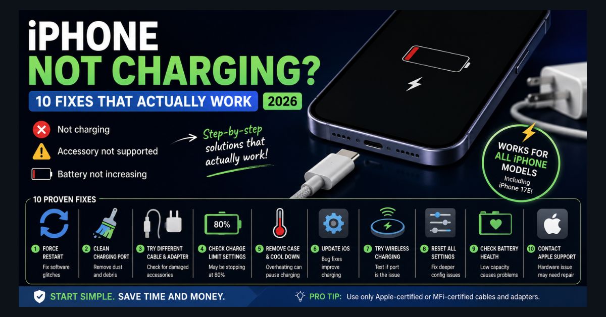 iphone not charging