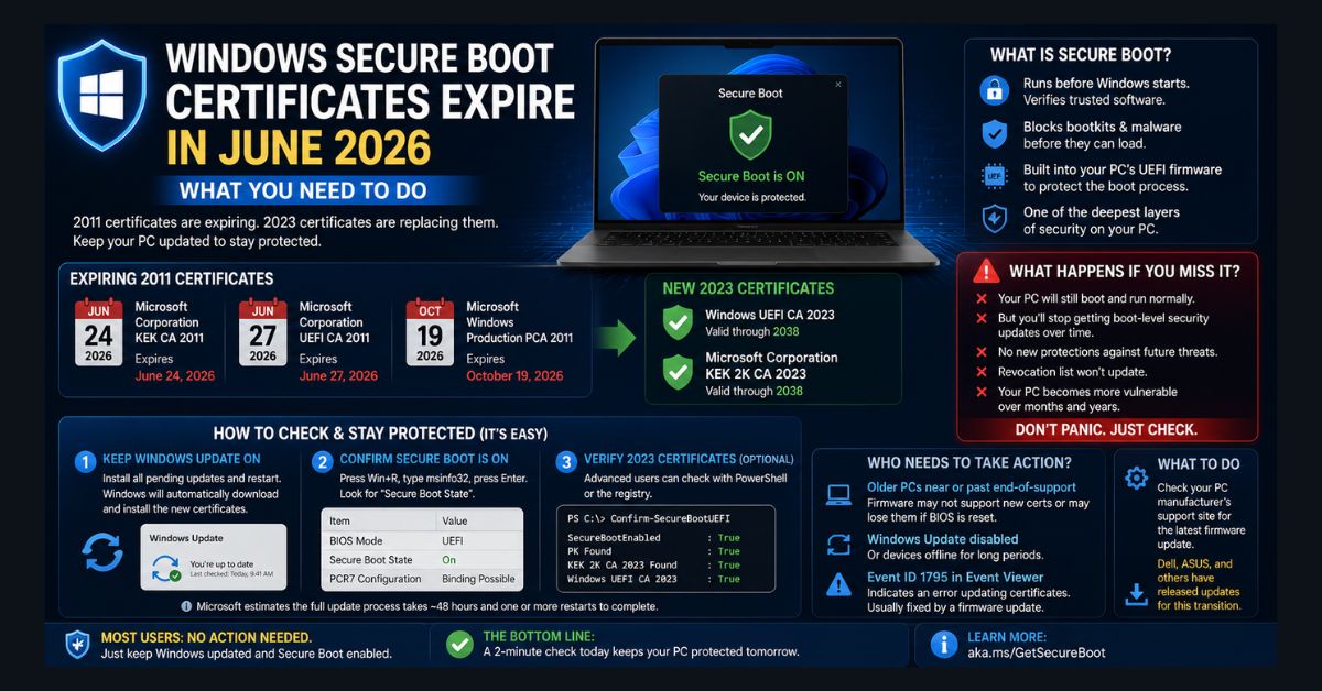 Windows Secure Boot Expires June 2026 What to Do