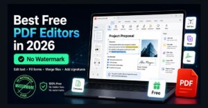 8 Best Free PDF Editors in 2026 (No Watermark, No Sign-Up)