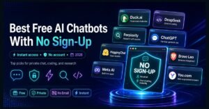 free AI chatbots no sign-up