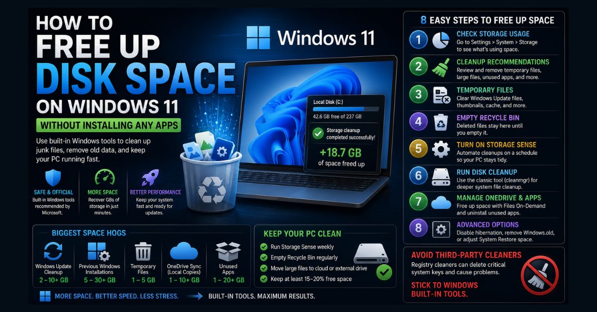 free up disk space Windows 11