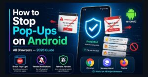 how to stop pop ups on android
