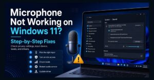 microphone not working Windows 11