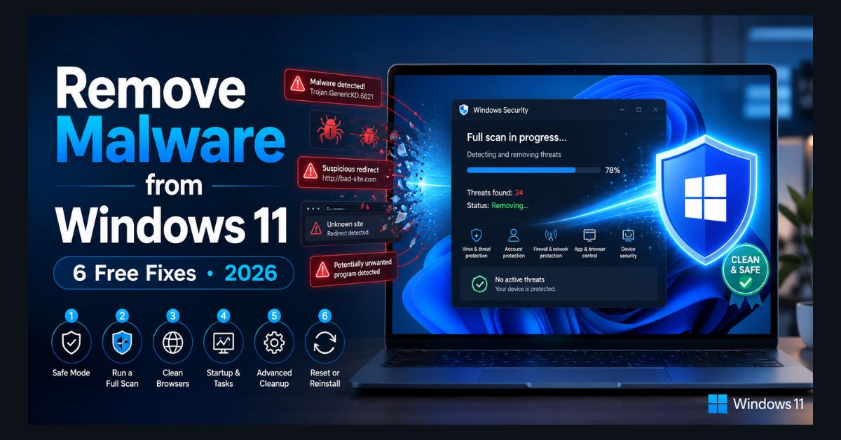 remove malware windows 11 free