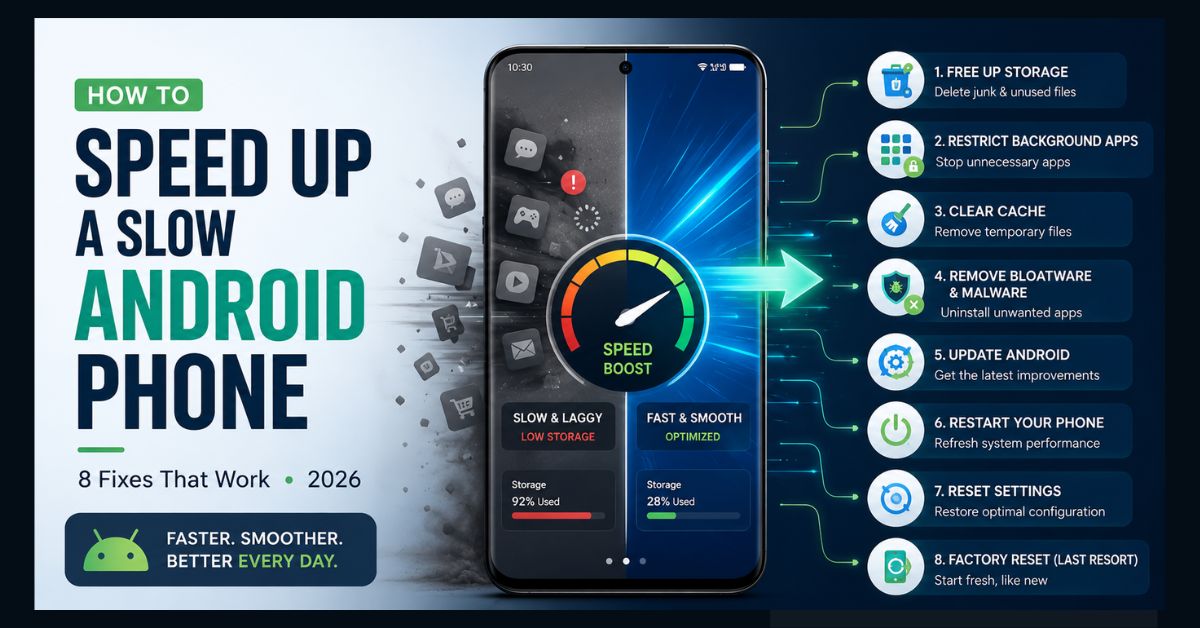 how to speed up a slow Android phone