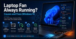 laptop fan always running